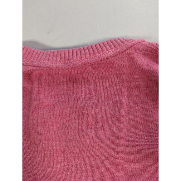 Hollister Womens Pink Button Front Cardigan Sweater Small 100% Cotton Logo - Picture 9 of 9